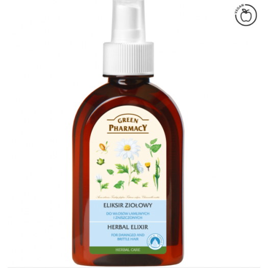 Green Pharmacy Hair Herbal Elixir For Damaged Hair, 250ml