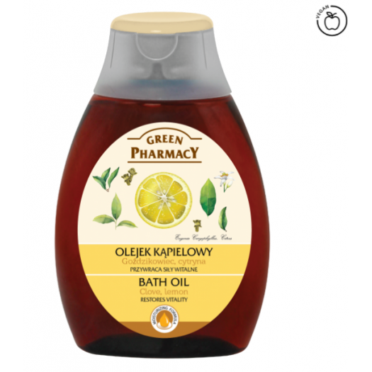 Green Pharmacy Bath Oil Clove, Lemon, 250ml