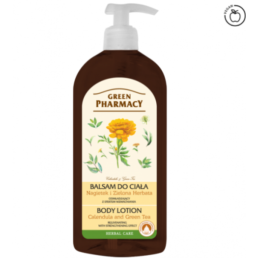 Green Pharmacy Body Lotion  Calendula rejuvenating with strengthening effect, 500ml