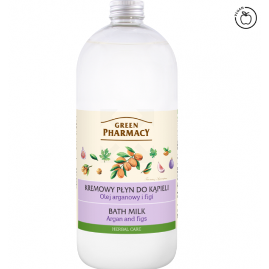 Green Pharmacy Bath Milk Argan And Figs, 1000ml