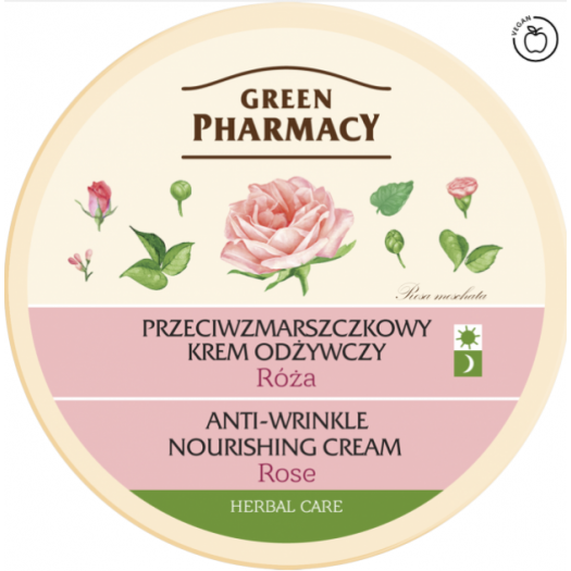  Green Pharmacy Facial Cream Anti-wrinkle Nourishing Rose, 150ml