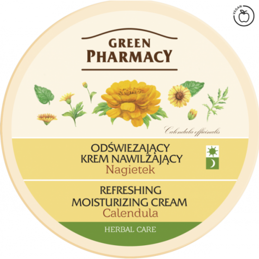 Green Pharmacy Facial Cream Refreshing Moisturizing Calendula, 150ml