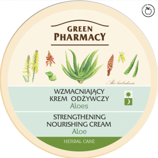 Green Pharmacy Facial Cream Aloe Strengthening Nourishing, 150ml