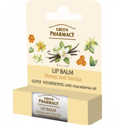 Green Pharmacy Lip Balm Honey And Vanilla, 3.6g