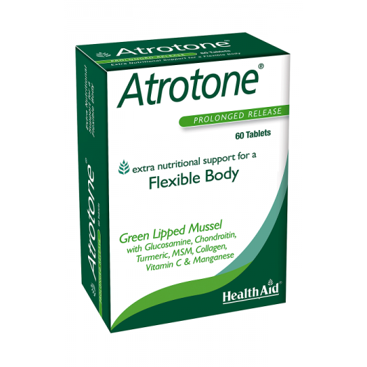 Health Aid Atrotone® Blister (Green Lipped Mussel, MSM, Collagen Type II ++), 60 tablets