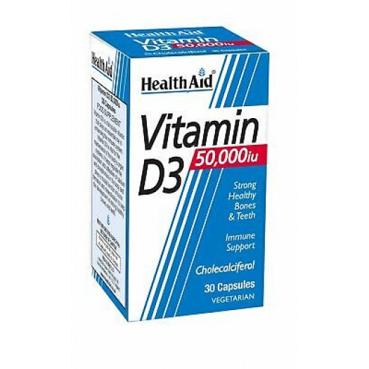 Health Aid Vitamin D3 50,000iu, 30's Tablets