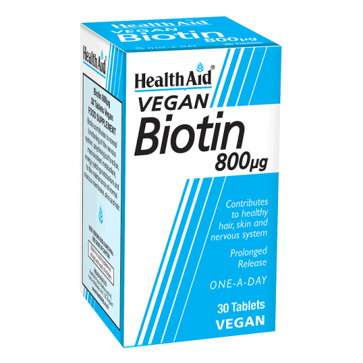 Health Aid Biotin 800µg - 30 Tablets
