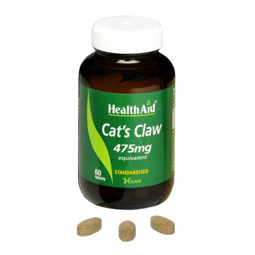 Health Aid Cat's Claw 475mg, 60 Tablets