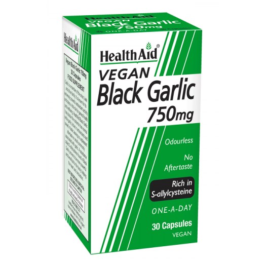 Health Aid Black Garlic 750mg 30's Vegicaps