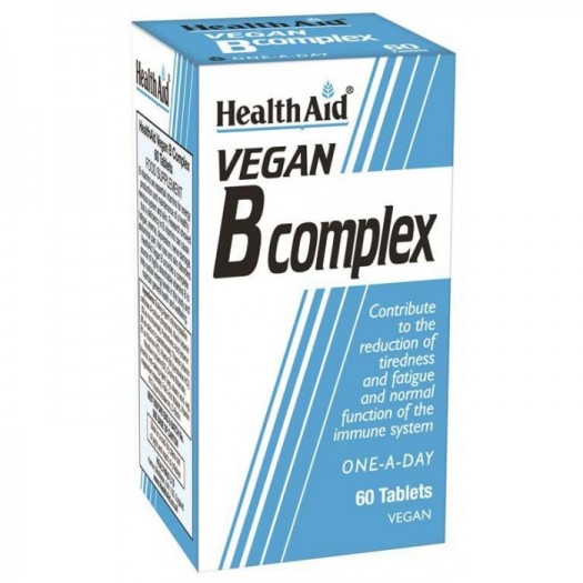 Health Aid Vegan B Complex, 60's Tablets