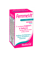 Health Aid FemmeVit PMS (Vit B6, Vit E, Chamomile++), 60 capsules