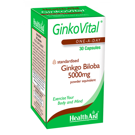 Health Aid Ginko Vital® Gingko Biloba 5000mg, 30 capsules