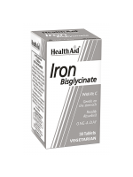 Health Aid Iron Bisglycinate (Iron with Vitamin C), 30 Tablets