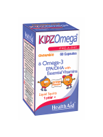 Health Aid Kidz Omega ( Vit A,D,E,EPA 198mg,DHA 132mg), 60 capsules