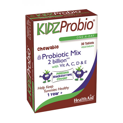 Health Aid Kidz Probio®(2 billion) Vit A,D,E,C Blister pack, 30 tablets