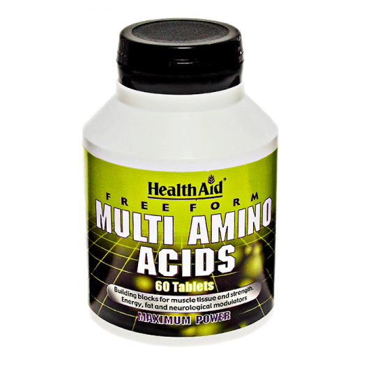 Health Aid Free Form Multi Amino Acid Tablets, 60 tablets