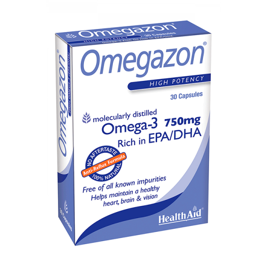 Health Aid Omegazon (Omega 3 Fish Oil) Blister, 30 capsules
