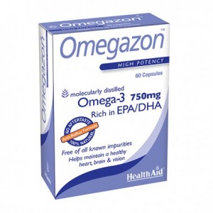 Health Aid Omegazon (Omega 3 Fish Oil) Blister, 60 capsules Health Aid Omegazon (Omega 3 Fish Oil) Blister, 60 capsules