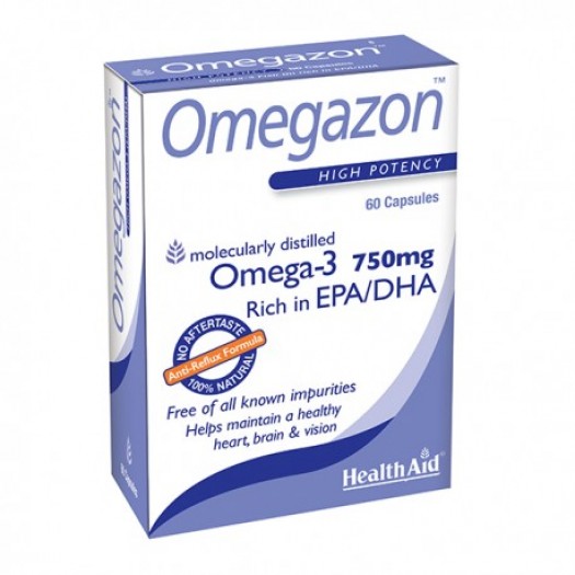 Health Aid Omegazon (Omega 3 Fish Oil) Blister, 60 capsules