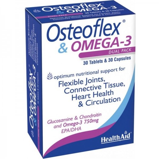 Health Aid Osteoflex & Omega 3 Blister, 30 capsules