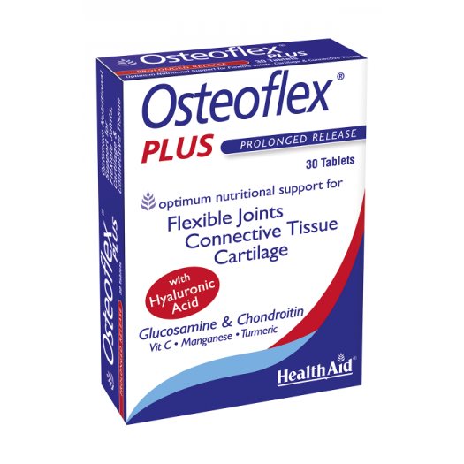 Health Aid Osteoflex® Plus (Glucosamine Chondroitin, Vit C, Mn & Turmeric), 30 tablets