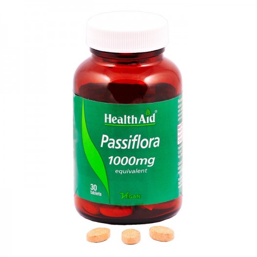 Health Aid Passiflora 1000mg, 30 tablets
