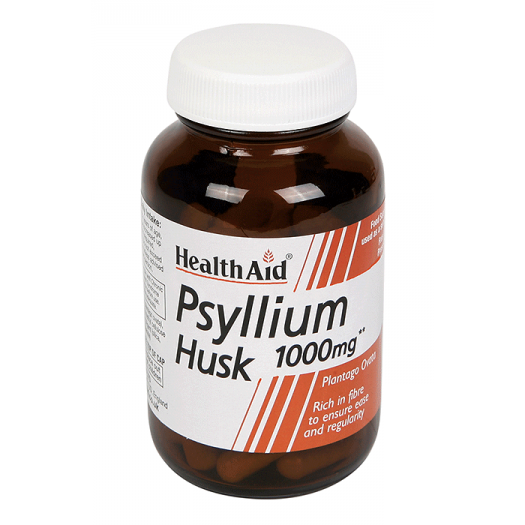 Health Aid Psyllium Husk 1000mg, 60's Vegicaps