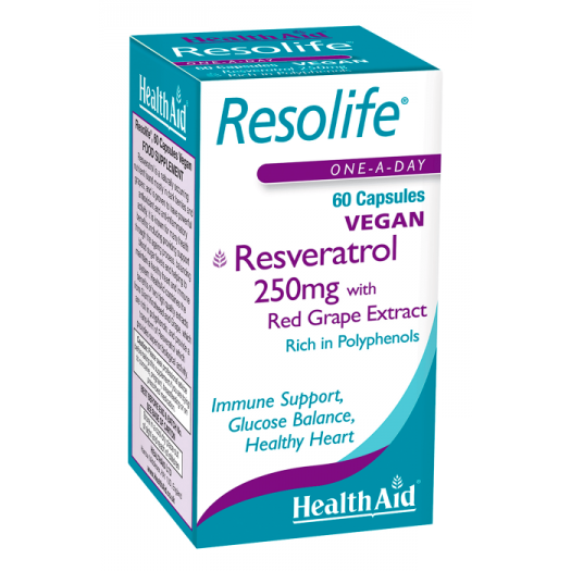 Health Aid Resolife® (Resveratrol 250mg), 60 capsules