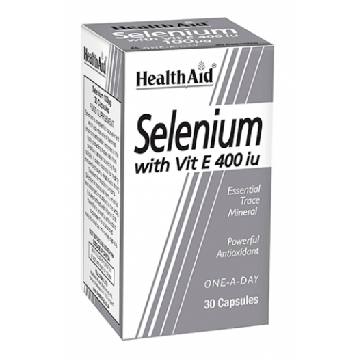 Health Aid Selenium With Vitamin E 400iu, 30 Capsules