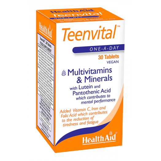 Health Aid Teenvital (Ages 12-16) Multivitamin, 30 Tablets