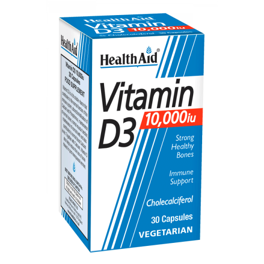 Health Aid Vitamin D3 10,000iu 30's Vegicaps