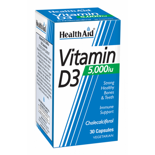 Health Aid Vitamin D3 5000iu 30's Capsules