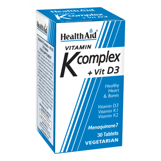 Health Aid Vitamin K Complex +Vit D3, 30's Tablets