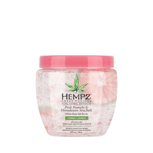 Hempz Pink Pomelo & Himalayan Sea Salt Herbal Body Salt Scrub, 155ml
