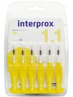 Interprox Dentaid Interprox Mini 1.1, 6 Yellow Brushes