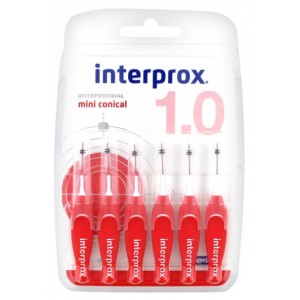 Interprox Interproximal mini conical Red 1.0, 6pcs Interprox Interproximal mini conical Red 1.0, 6pcs