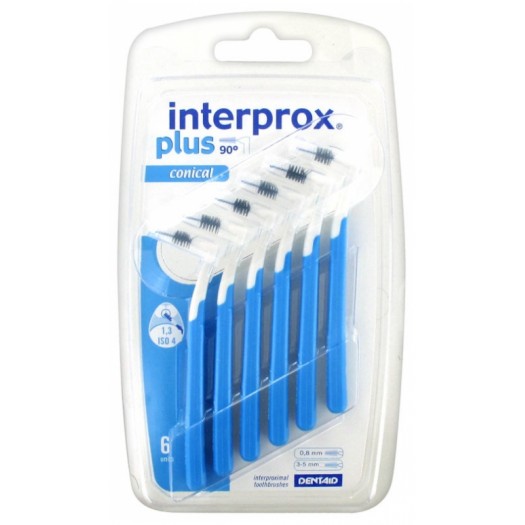 Interprox Plus conical Blue 1.3, 6pcs