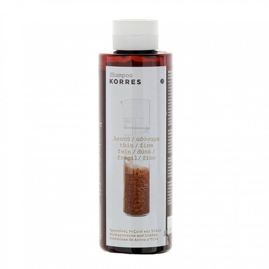 KORRES SHAMPOO RICE PROTEINS AND LINDEN, 250ML