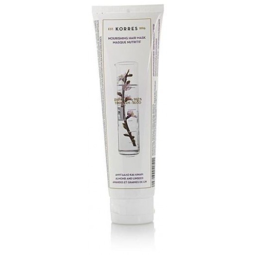 Korres Nourishing & Moisturizing Mask with Almond & Flaxseed for Dry & Dehydrated Hair, 125ml