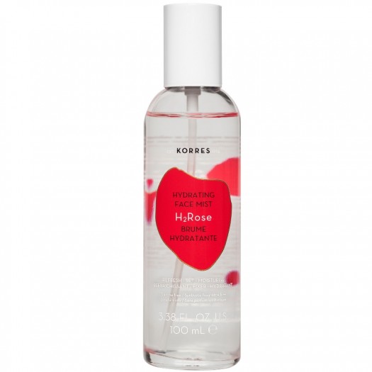 Korres Wild Rose New Moisturizing Face Mist H2Rose with Rose Water & Hyaluronic Acid, For All Skin Types, 100ml