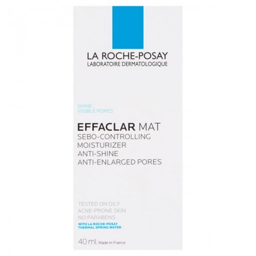 LA ROCHE-POSAY EFFACLAR MAT DAILY MOISTURIZER OILY/ACNE SKIN, 40ML