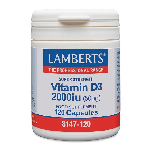 Lamberts Vitamin D3 2000iu, 120pcs