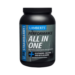 Lamberts All In One Whey Protein Strawberry, 1450g Lamberts All In One Whey Protein Strawberry, 1450g