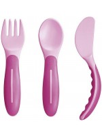 Mam Fork Knife Spoon, Pink