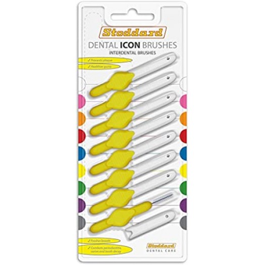 Stoddard Inter Dental Brushes Yellow 0.7mm, 8pcs