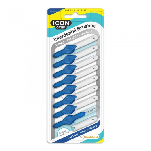 Stoddard Inter Dental Brushes Blue 0.6mm, 8pcs