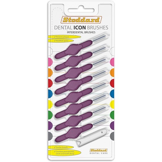 Stoddard Inter Dental Brushes Purple 1.1mm, 8pcs