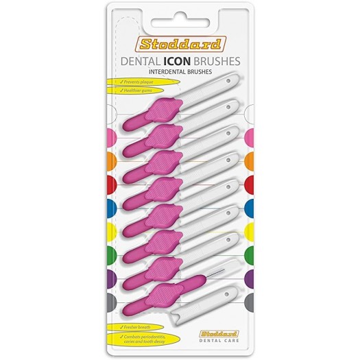 Stoddard Inter Dental Brushes Pink 0.4mm, 8pcs