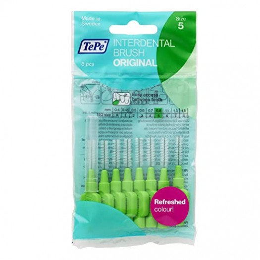 Tepe Interdental Brush Green 0.8mm, 8pcs