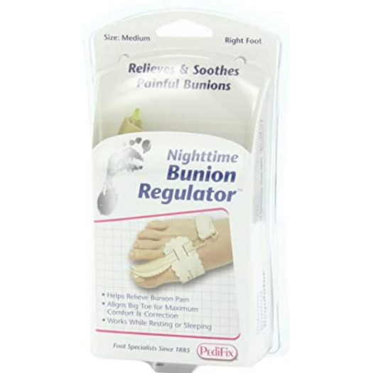 PediFix Nighttime Bunion Regulator, Right Foot, Medium